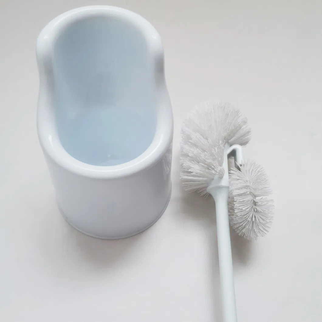 Toilet Brush with Caddy Big Brush to Clean Toilet Clean Grooves and Corners Long-Lasting Easy Storage Toilet Bowl Brush