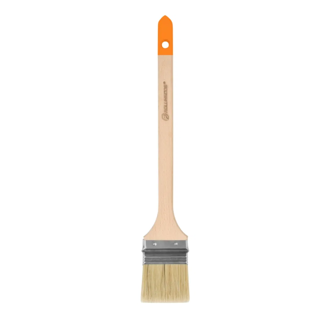 Rollingdog PRO 10693 30% White Hog Bristle Beech Wood 63mm Bent Ferrule Paint Brush