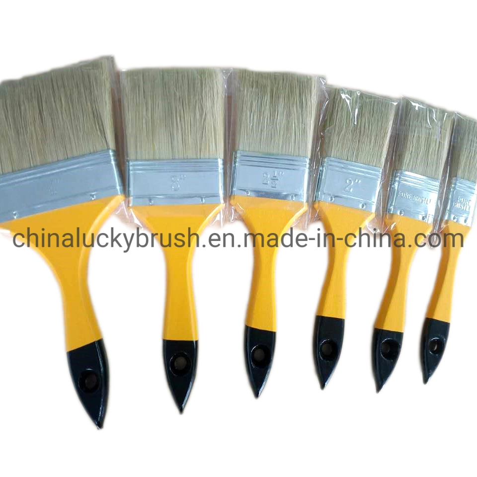 Plastic Handle 5 Pack Premium Paint Brush Set/Whitewash a Wall or Ceiling Paint Set Brush (YY-611)