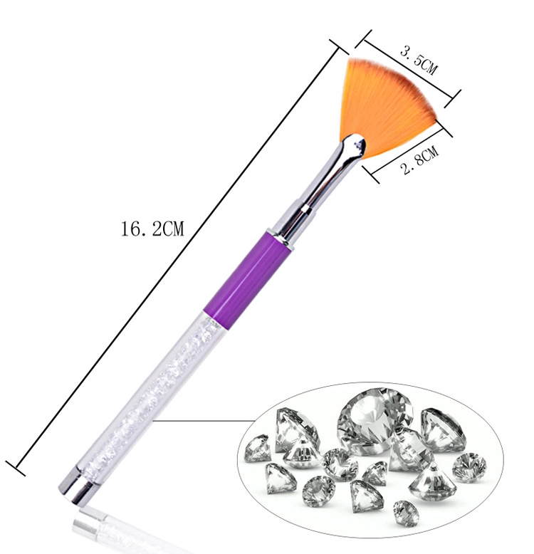 Crystal DIY Professional Acrylic UV Gel Builder Drawing Nail Art Brushes