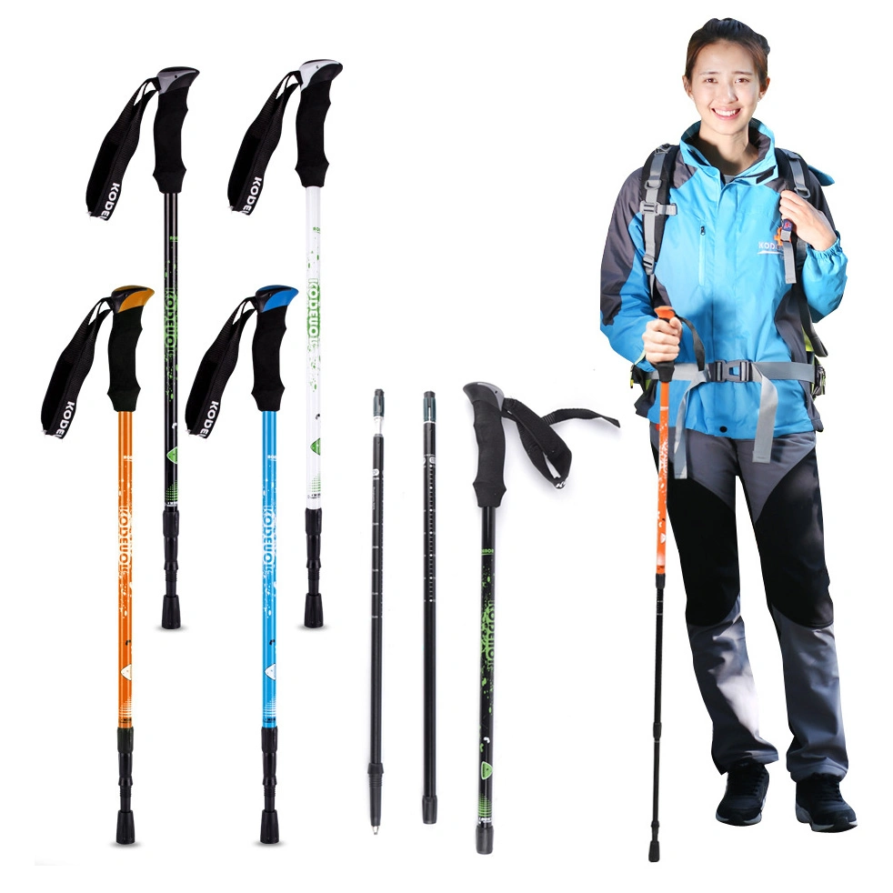 6061 Lightweight Aluminum Antishock Trekking Snowshoe Pole with Carrying Tote Bag