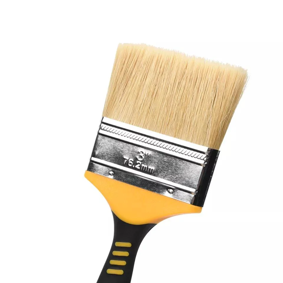 Wholesale Interior House Premium Chinese Professional Home Wall Painting Paint Brushes with Rubber Handle