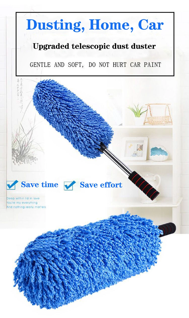 Long Telescopic Pole Washer Soft Car Mop Window Kit Car Interior Brush Cleaning