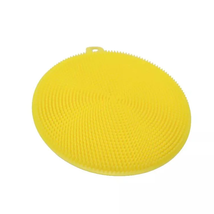 Silicone Non Stick Household Round Shape Dish Cleaning Brush