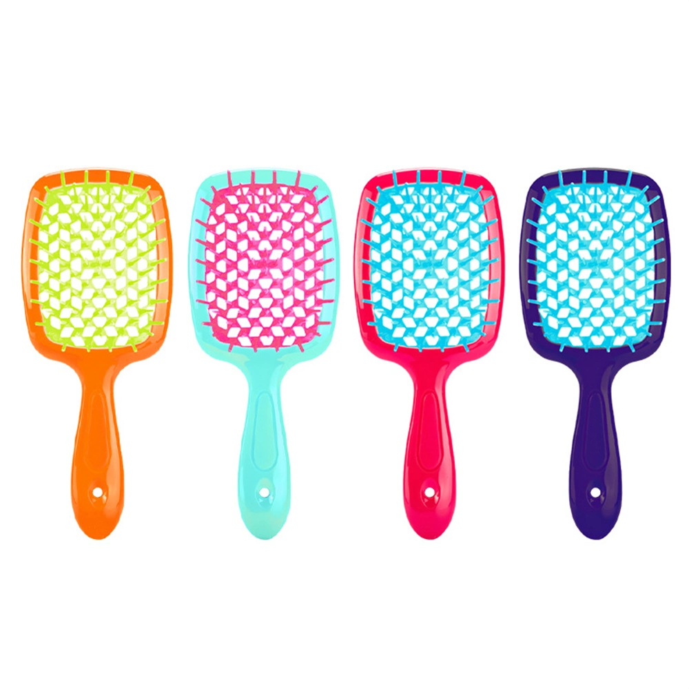 Custom Square Gridding Elastic Fluffy Detangling Vent Hair Brush