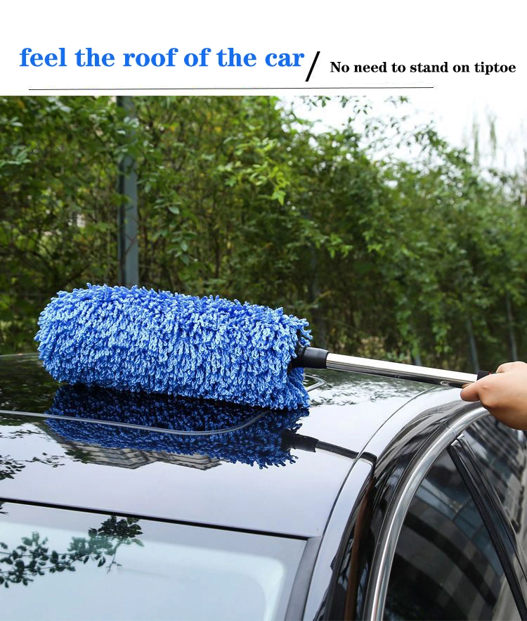 Long Telescopic Pole Washer Soft Car Mop Window Kit Car Interior Brush Cleaning