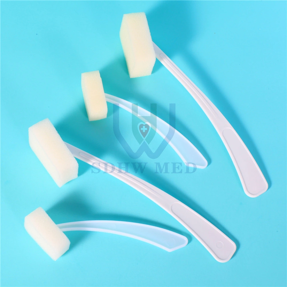 CE/ISO Medical Sterile Sponge Stick Sponge Brush