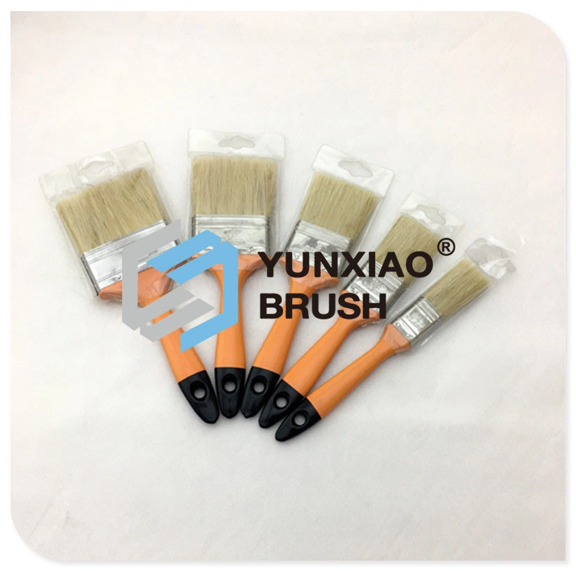 Rubber/ Wooden Handle Paint Brush with Pure Bristle Factory Good Quality Support Customization