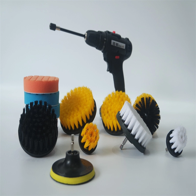 4 PCS Drill Brush Electric Drill Nylon Brush Set Outdoor Scrub Brush