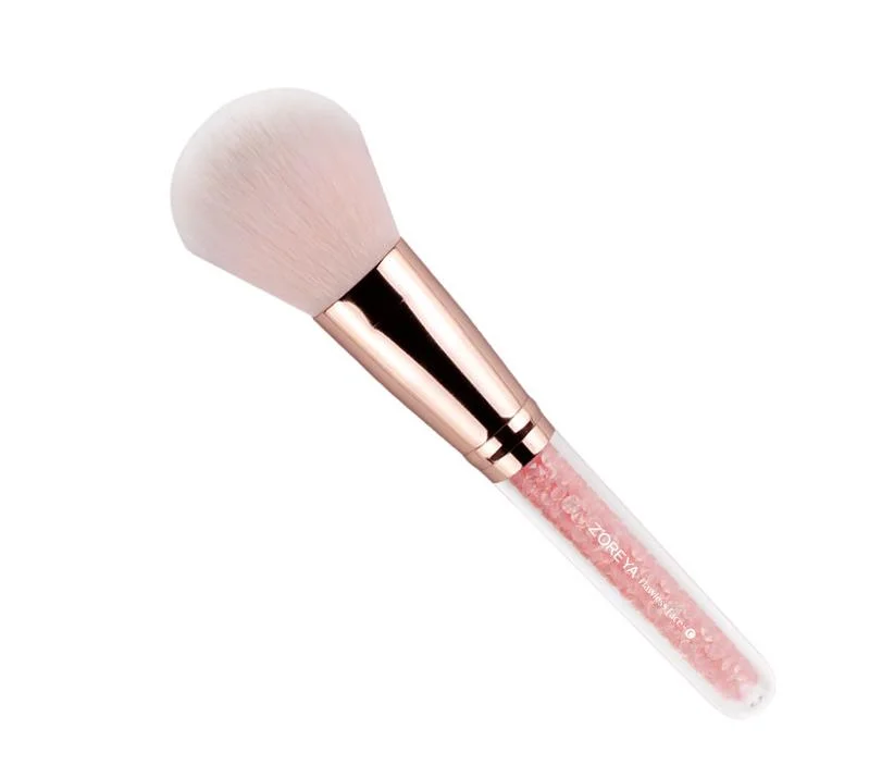 Pink Nylon Hair Inner Drill Handle Makeup Tools Loose Powder Brush