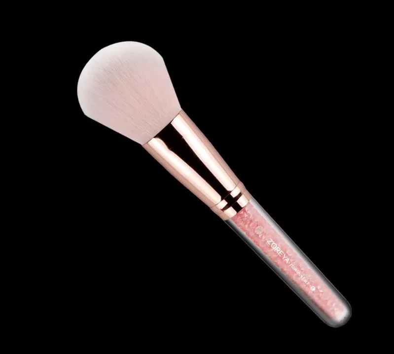 Pink Nylon Hair Inner Drill Handle Makeup Tools Loose Powder Brush