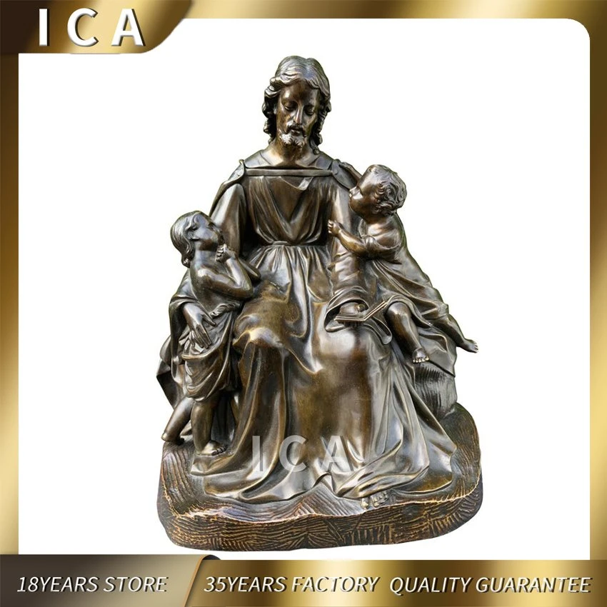 Home Decoration Garden Factory Price Bronze Religiours Statue Church Jesus Sculpture Pieta Bronze Statue Sculptures