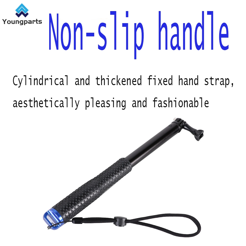 Extendable Aluminum Selfie Stick Monopod Hand-Held Adjustable Telescopic Extension Pole for Gopro Hero (2018) Hero 10 9 8 7 6 5 4