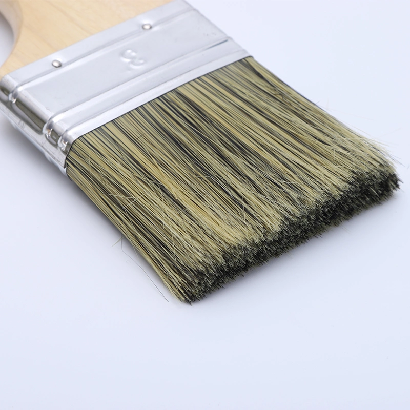 China Manufacturing Cheap Classic Paint Brush Wood Handle Custom Logo Wall Paint Brushes