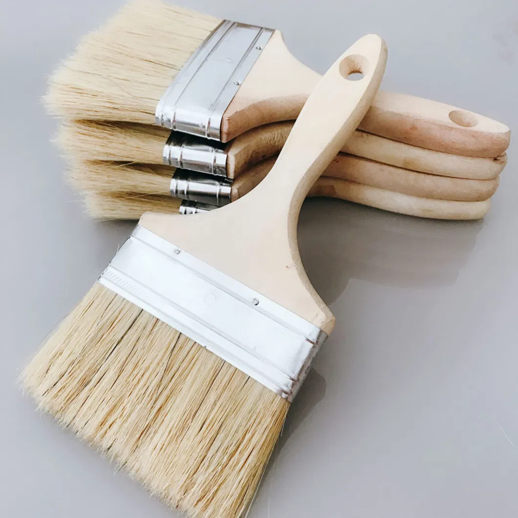 Plastic Cheap Handle White Hair Paint Brush High Quality New Painting Wall Type Application