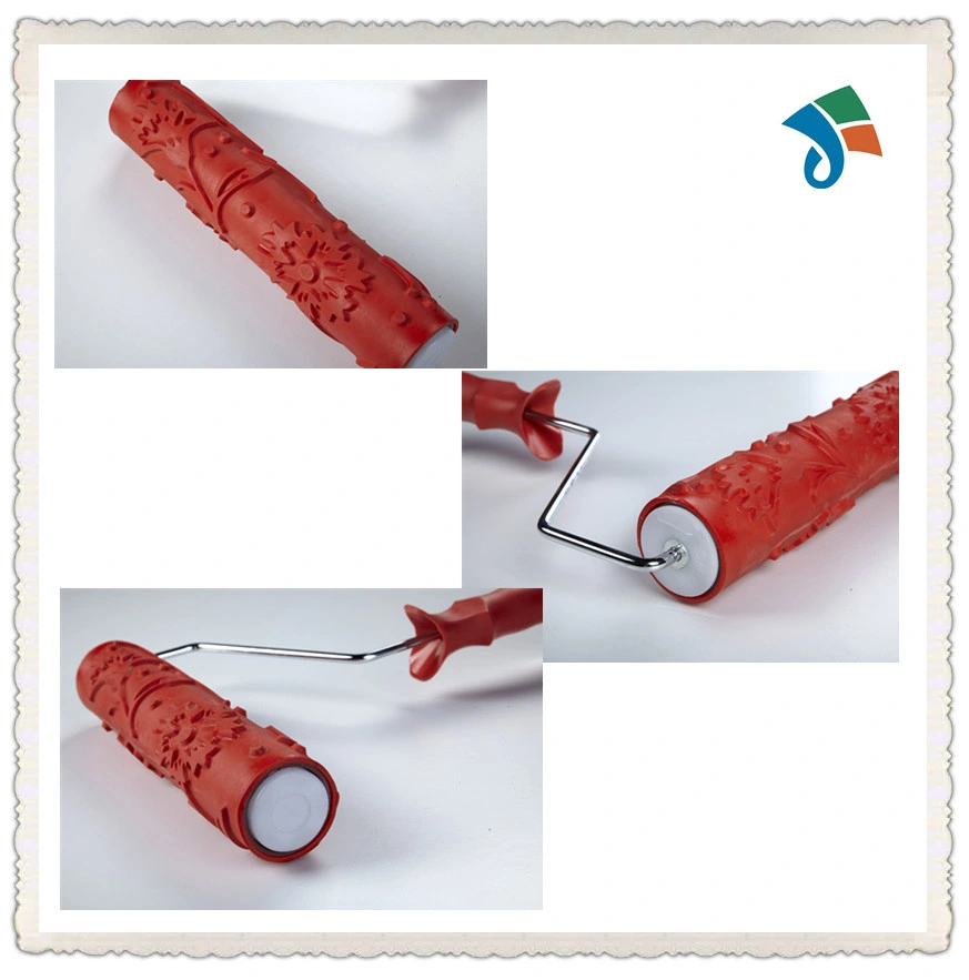 Rubber Design Printing Roller Decorated Design Paint Roller Jsa71