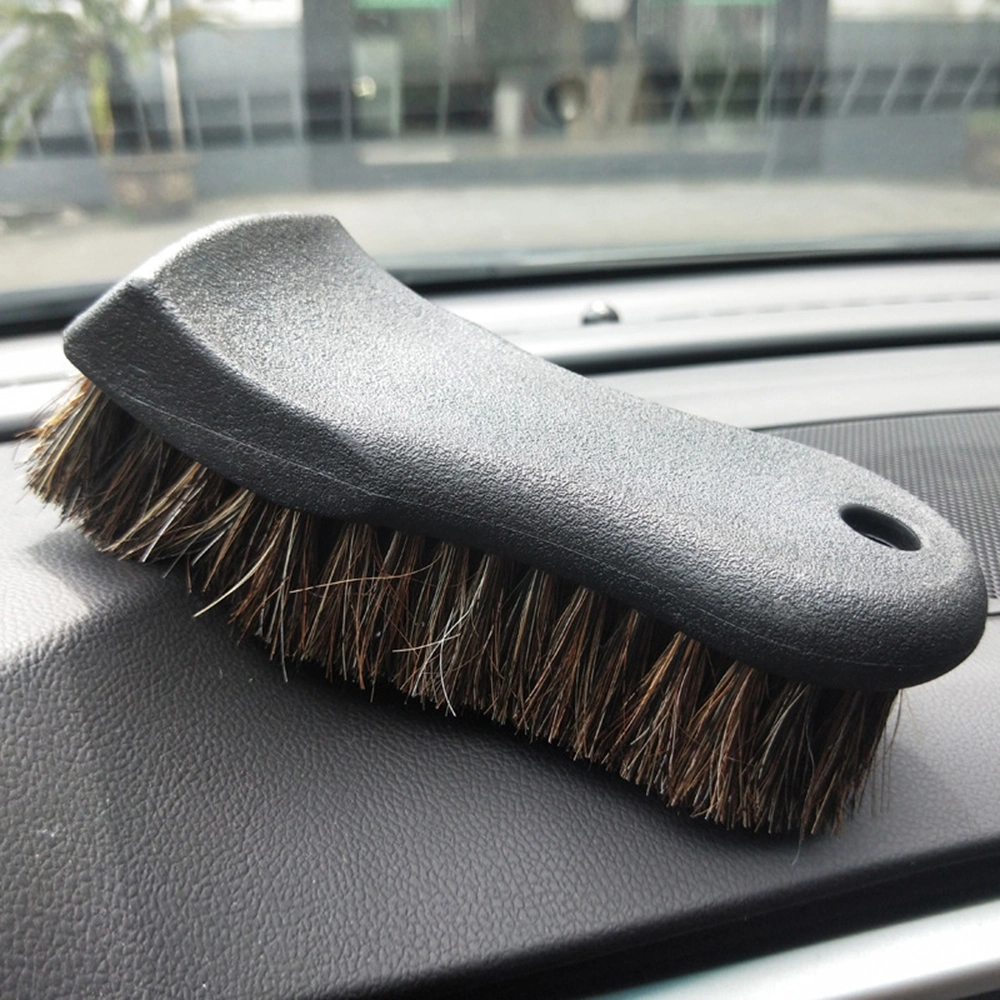 Custom Logo Original Horse Hair Car Seat Leather Polish Auto Car Cleaning Detailing Interior Brush