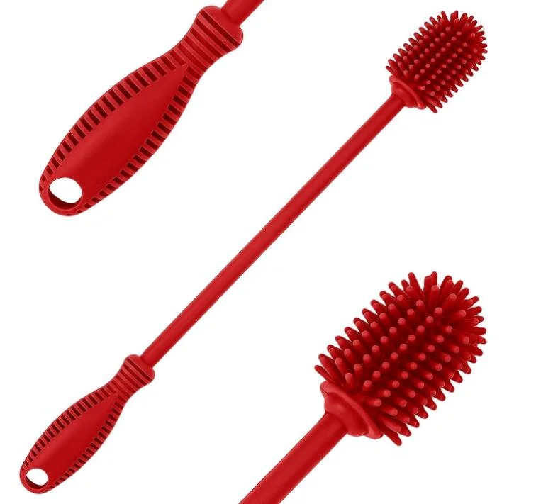 Silicone Bottle Cleaning Brush with Long Handle for Baby Bottle