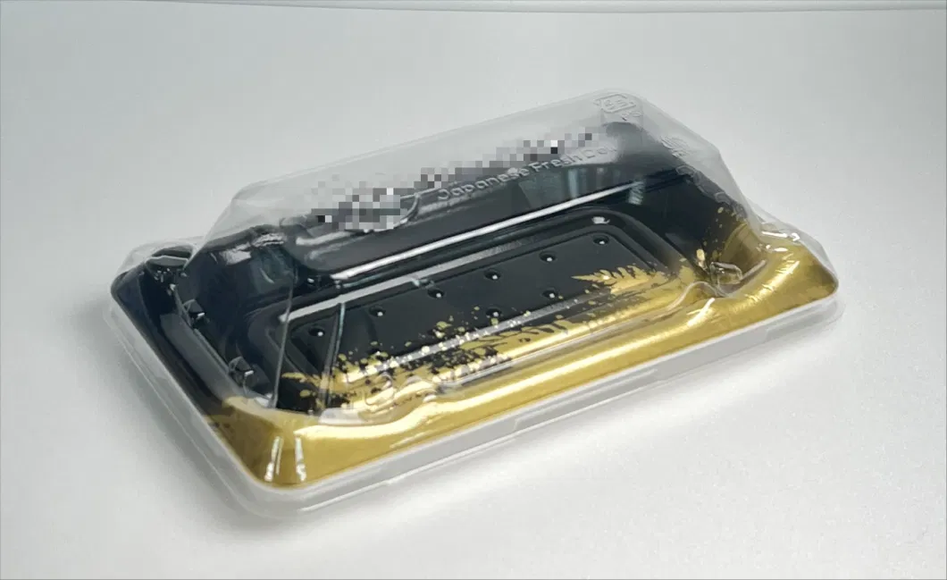 Supermarket Take Away Togo Packaging Box Food Takeaway Packing Custom Disposable Plastic Sushi Delivery Tray