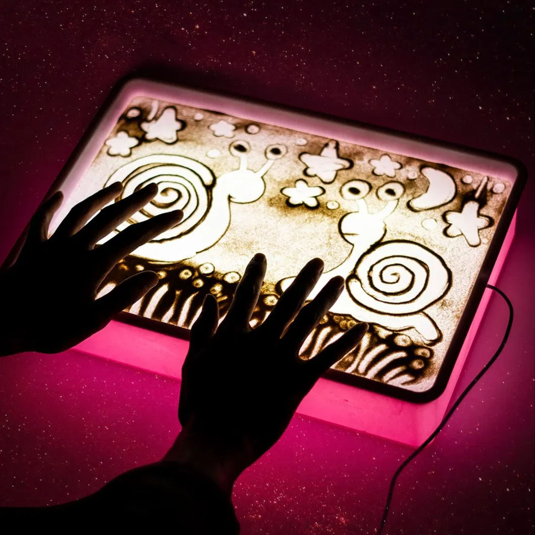 Sand Painting Drawing Light Box Sand Animation Art Kits for Kids Toys