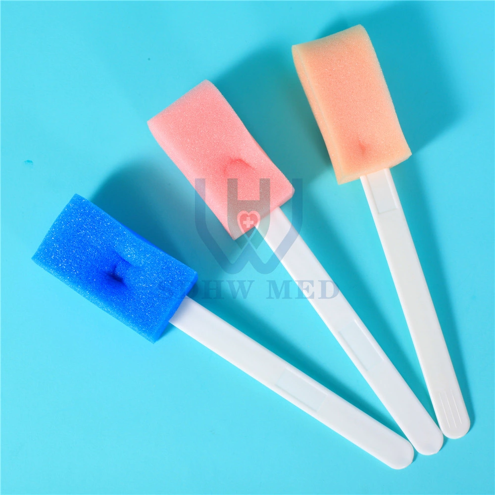 CE/ISO Medical Sterile Sponge Stick Sponge Brush