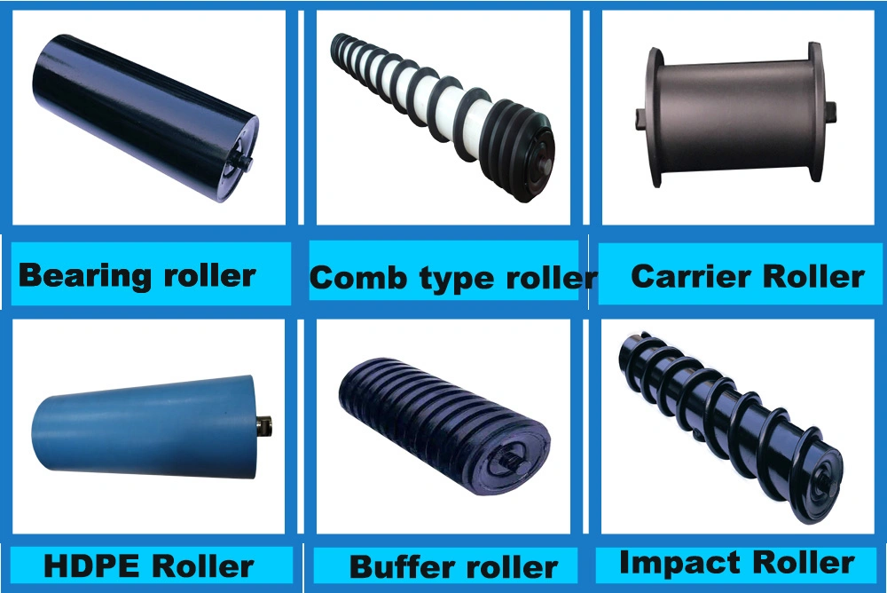 Customized Coal &amp; Mining Belt Conveyor Roller Heavy Duty Steel Roller Idler