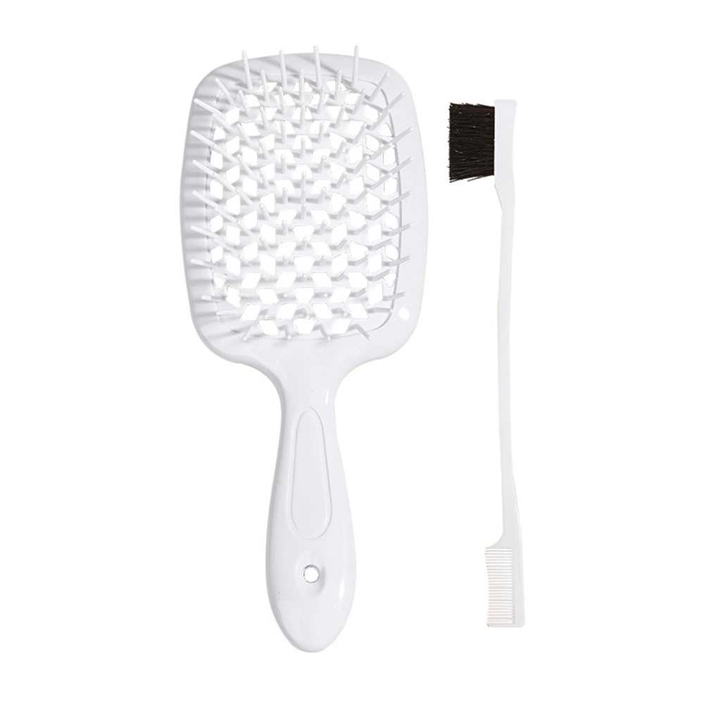 Custom Square Gridding Elastic Fluffy Detangling Vent Hair Brush