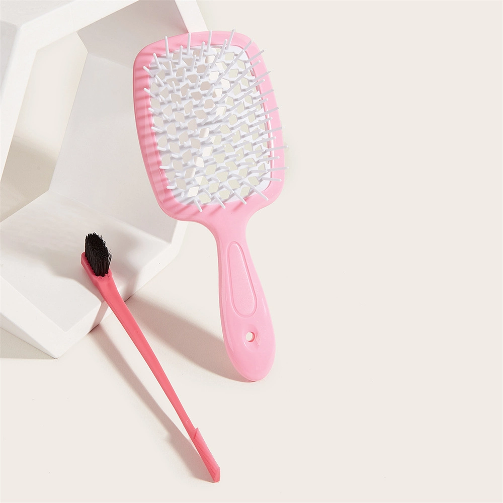 Custom Square Gridding Elastic Fluffy Detangling Vent Hair Brush