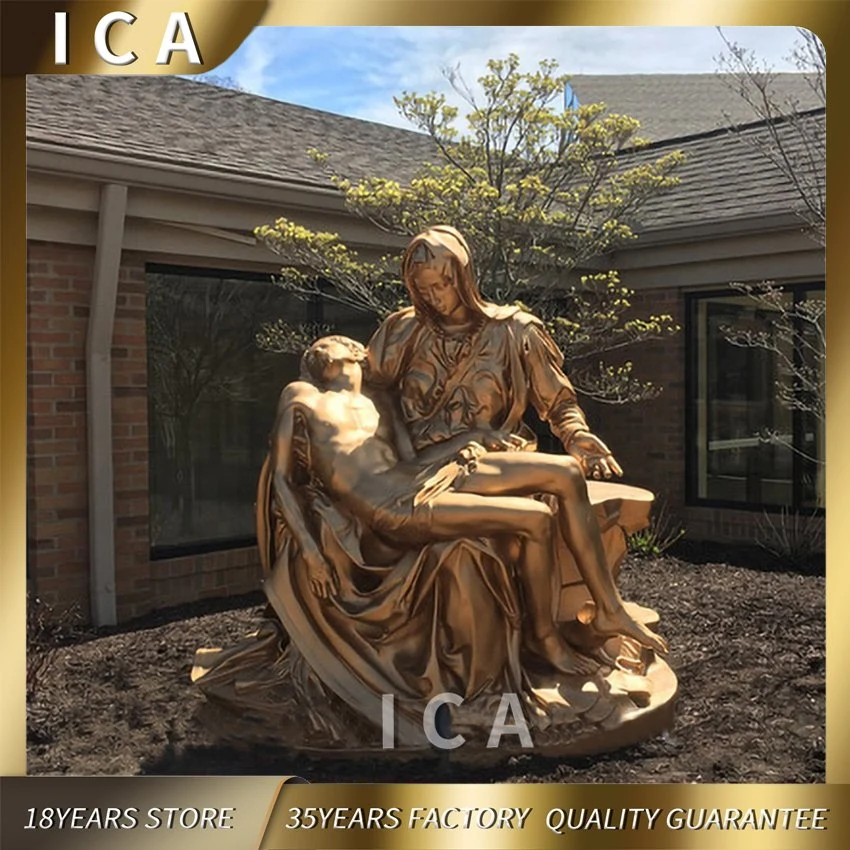 Home Decoration Garden Factory Price Bronze Religiours Statue Church Jesus Sculpture Pieta Bronze Statue Sculptures