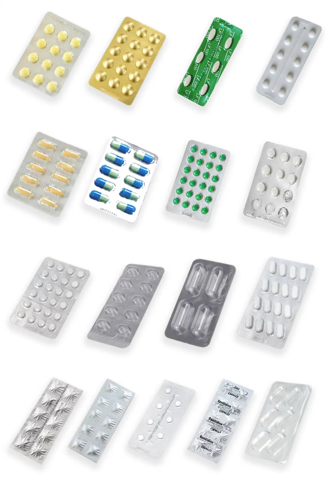 Customized Plastic Cosmetic Blister Insert PS Flocked VAC Capsule Pill Tablet Blister Packaging Tray for Package