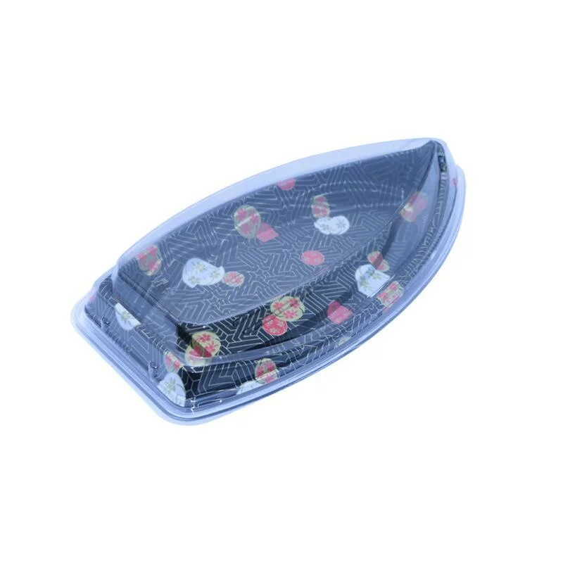 Various Types Sushi Tray with Lid Sashimi Platter Salad Fruit Plastic Food Packaging Box Customized Wholesale