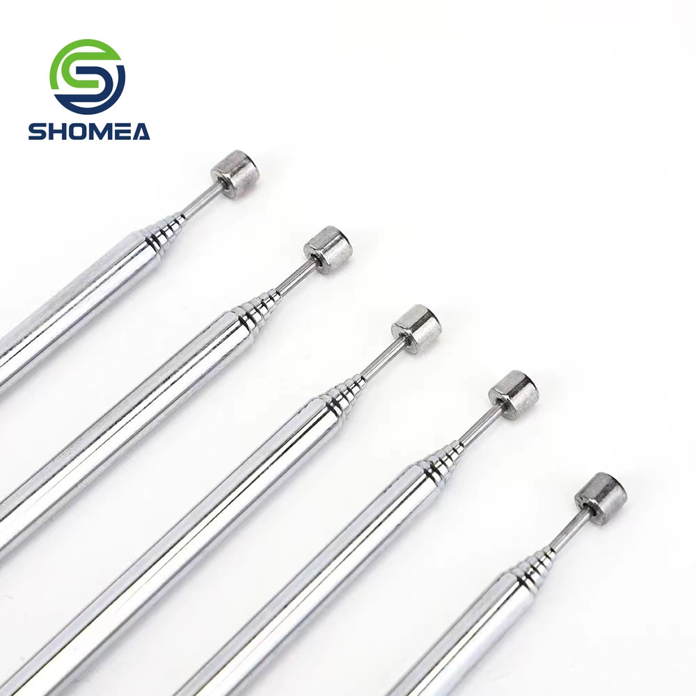 Customized Stainless Steel Telescopic Pole with Male Thread Extension Rod for Antenna