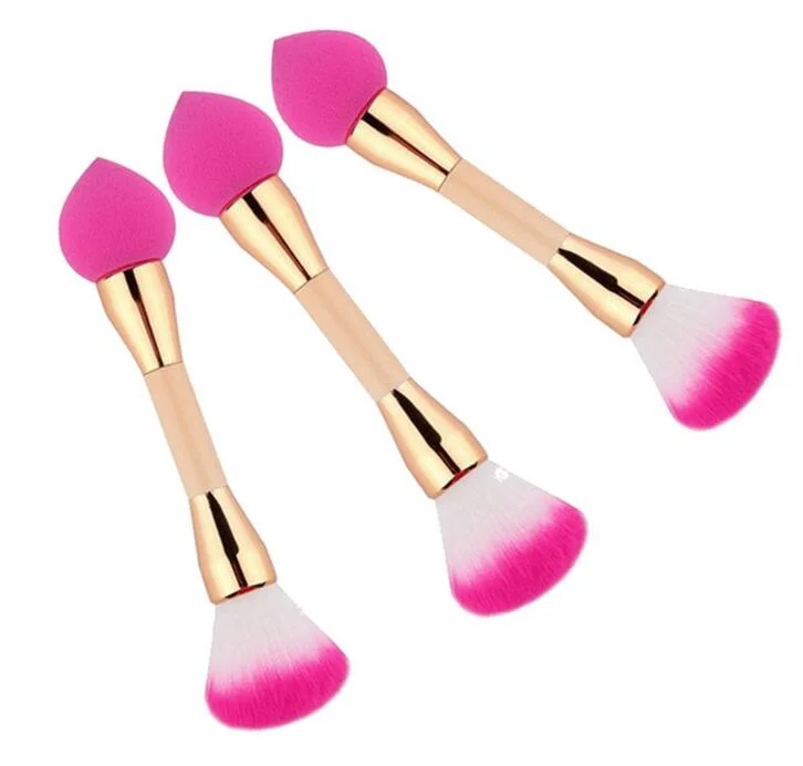 Multipurpose Duo End Sponge Contour Foundation Powder Brush