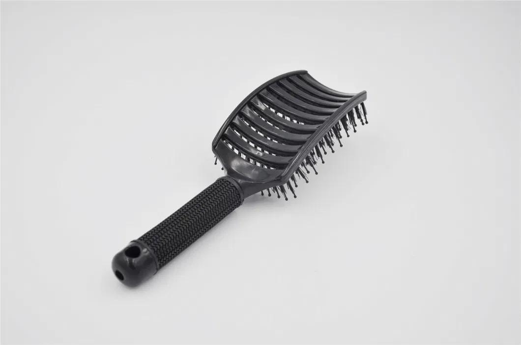 Hair Brush with Curved Bent