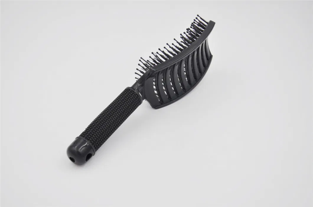 Hair Brush with Curved Bent