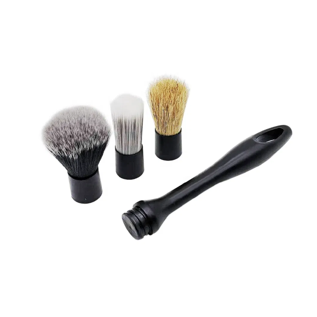 Shineopen 3PCS Set Car Detailing Brush Long Car Interior Cleaning Soft Brush Detailing Cleaning Brushes Set