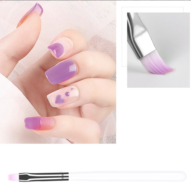 White Handle Nail Brush UV Gel Drawing Painting Brush