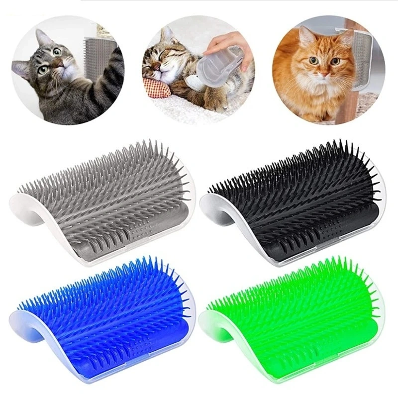 Cat Self Groomer Pet Massage Comb Cat Wall Corner Brush