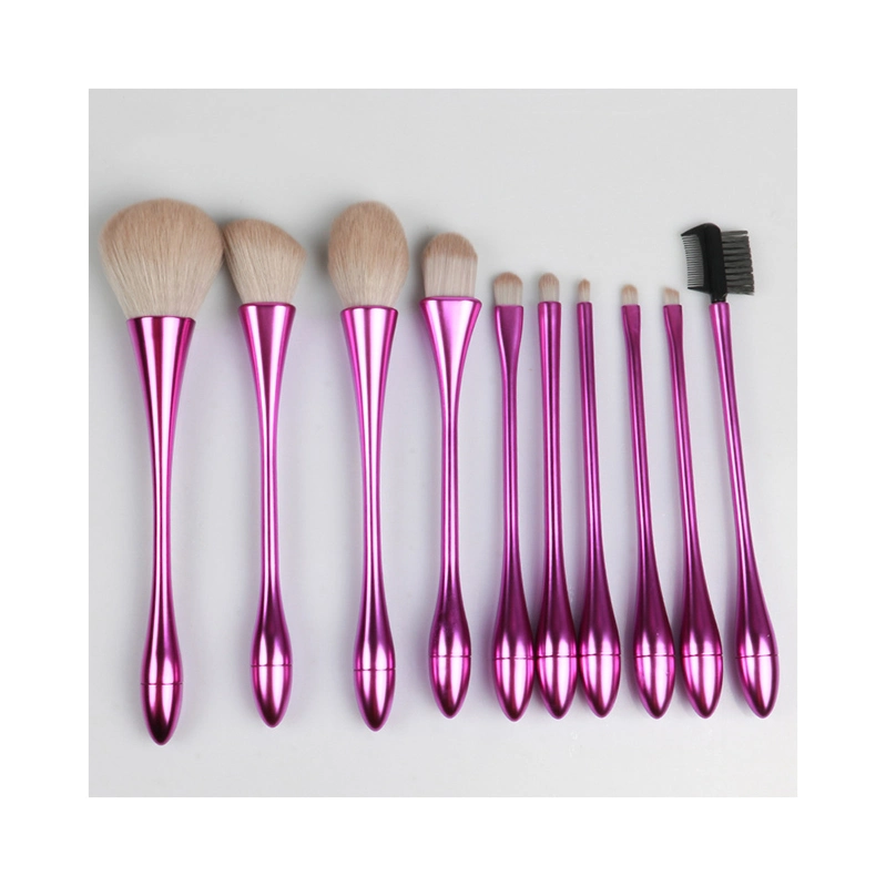 Brush Set Bag Sabl Hair Organic Doubl Pink Crystal 7PCS Highlighter 10PCS Cosmet Short 12 PCS Custom Box Large Drying Makeup Brush