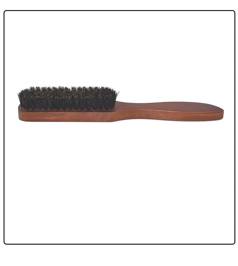 DIY Hair Brush Wood Handle Boar Bristle Beard Comb Styling Detangling Straightening Hairdressing Styling Tools