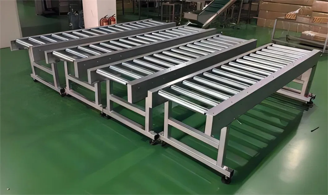 Electric Power, Mining, Metallurgy Conveyor System Rubber Conveyor Belt Supporting Conveyor Frame Paint Roller