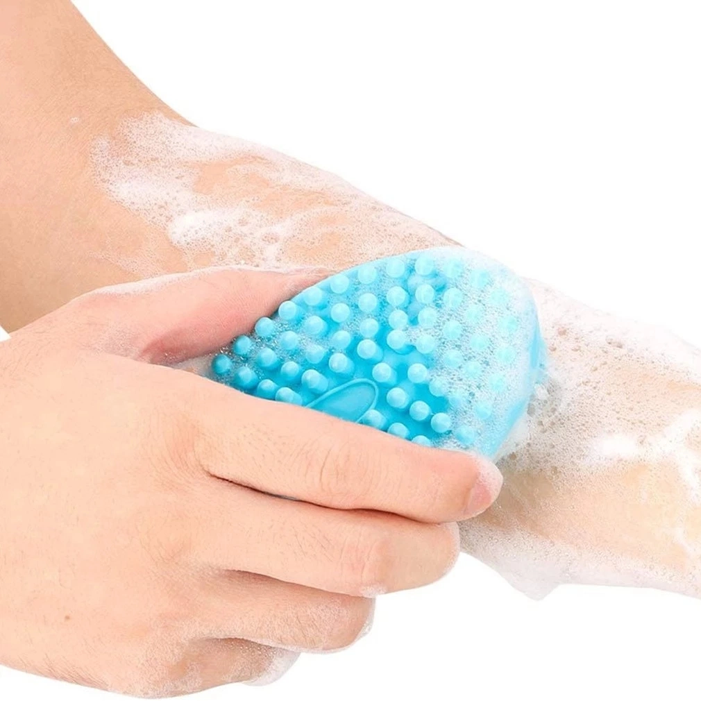 Hot Sale Silicone Body Brush Baby Shower Sponge Dry Massage Brush Bath Towels for Body