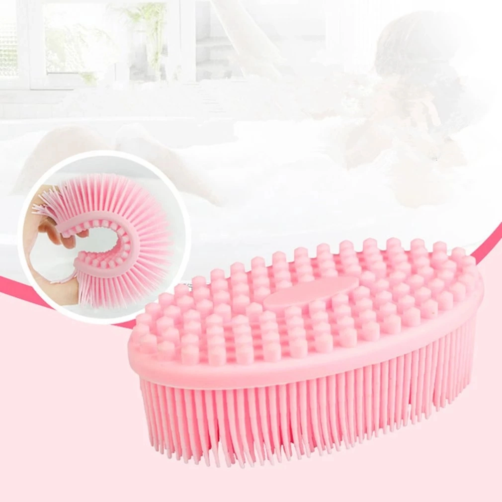 Hot Sale Silicone Body Brush Baby Shower Sponge Dry Massage Brush Bath Towels for Body