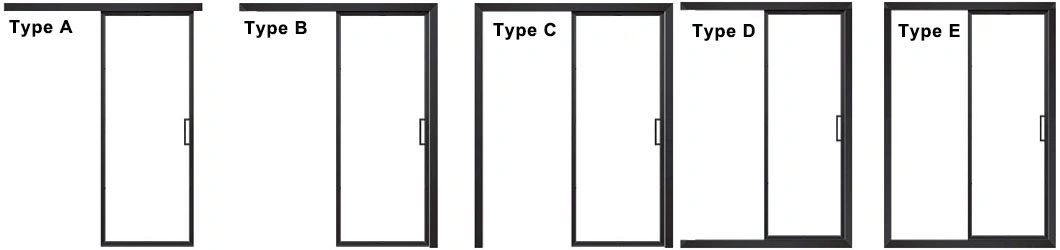 Aluminium Metal Frame Factory Frosted Glass Shower Sliding Door