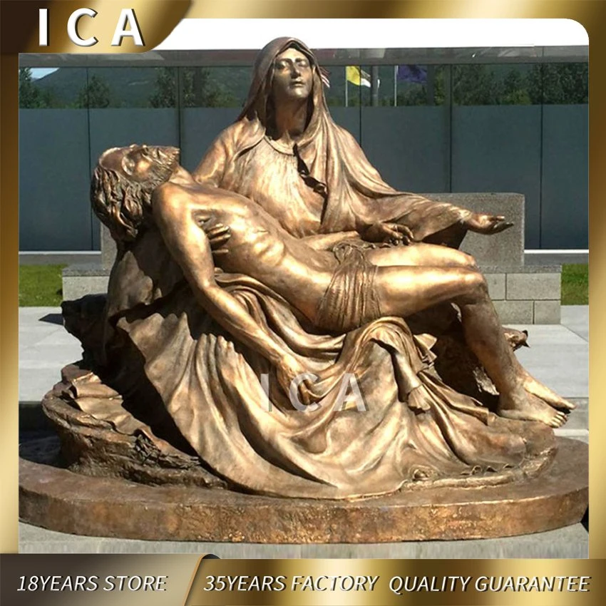 Home Decoration Garden Factory Price Bronze Religiours Statue Church Jesus Sculpture Pieta Bronze Statue Sculptures