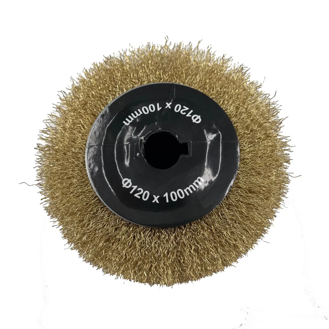 Spot Wholesale Wire Drawing Wheel 120X100mm Abrasive Wire Drawing Wheel Drum Burnishing Brush for The Surface Treatment of Furniture Wooden Products Polishing