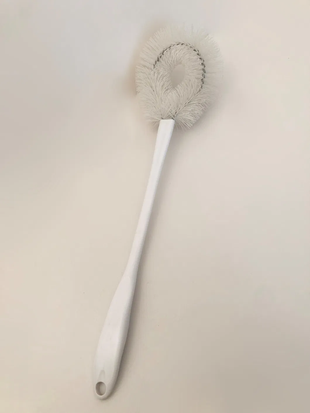 Bowl Brush Bent Stiff Bristle Toilet Scrubber with Heavy Duty Handle Easy Scrub Deep Clean