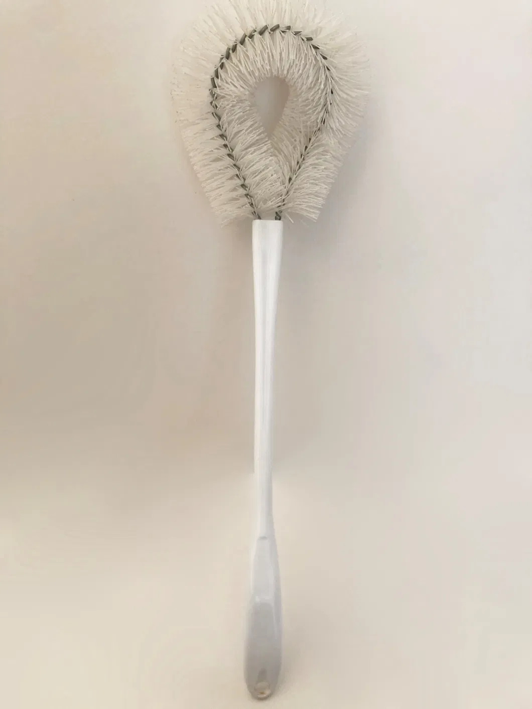 Bowl Brush Bent Stiff Bristle Toilet Scrubber with Heavy Duty Handle Easy Scrub Deep Clean