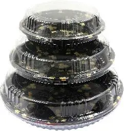 Various Types Sushi Tray with Lid Sashimi Platter Salad Fruit Plastic Food Packaging Box Customized Wholesale