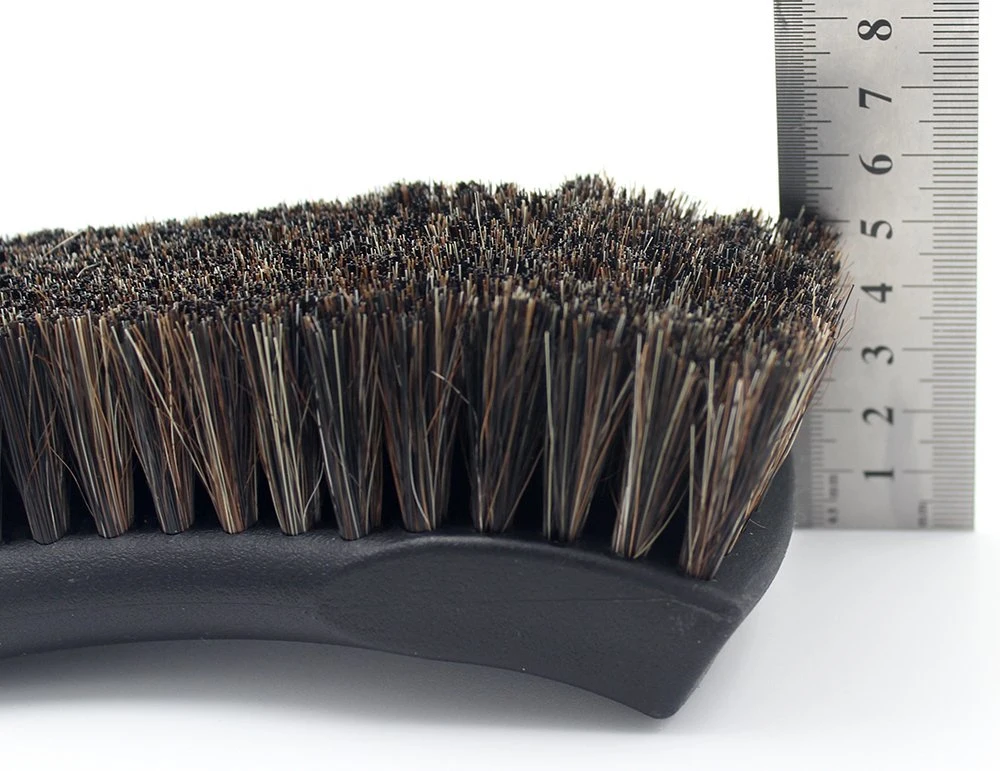 Multi-Function Long Tough Gentle Bristle Horse Hair Brush for Sensitive Sealed Leather